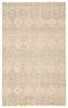 Dentelle Hand-Knotted Geometric Beige Area Rug