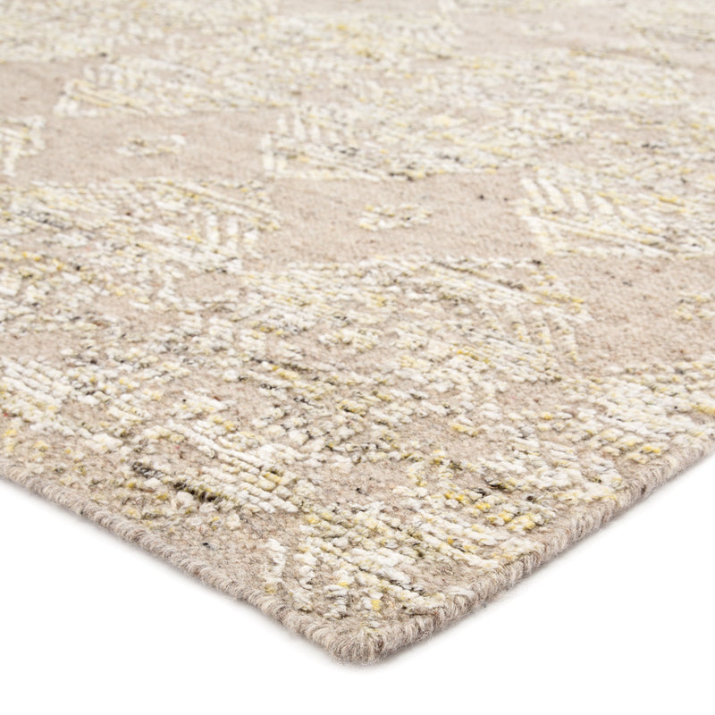 Dentelle Hand-Knotted Geometric Beige & Gold Area Rug design by Jaipur Living