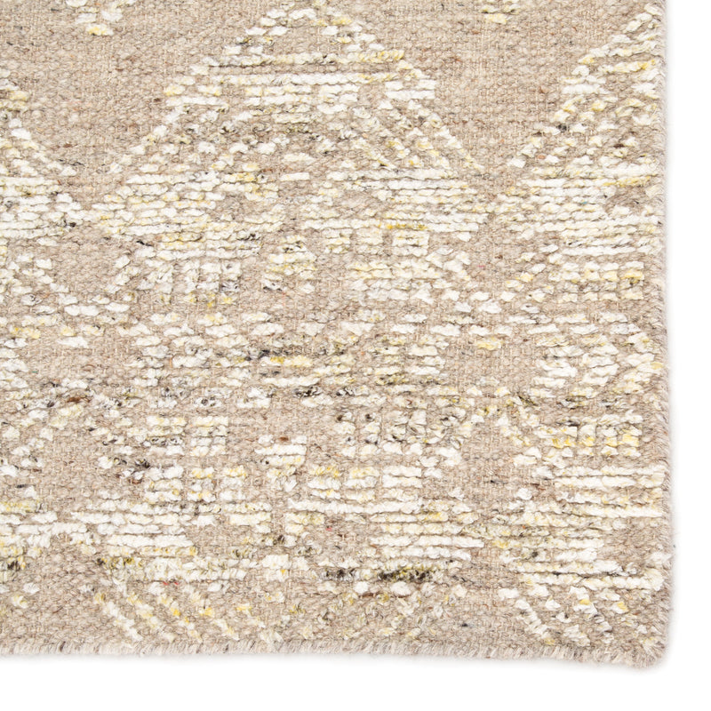 Dentelle Hand-Knotted Geometric Beige & Gold Area Rug design by Jaipur Living