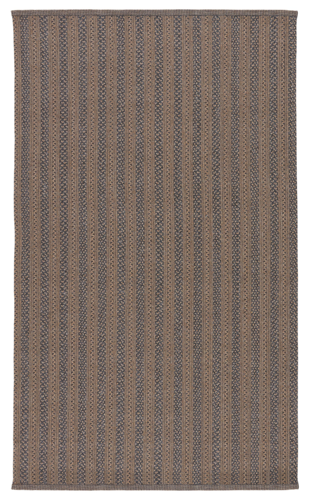 Madaket Handmade Indoor/Outdoor Stripes Rug in Taupe & Gray