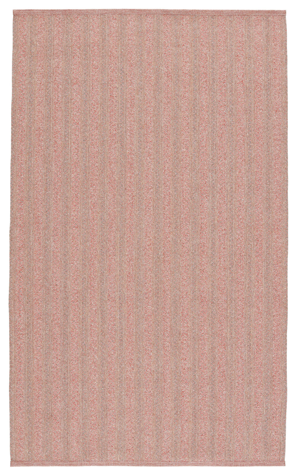 Topsail Indoor/Outdoor Striped Rose & Taupe Rug