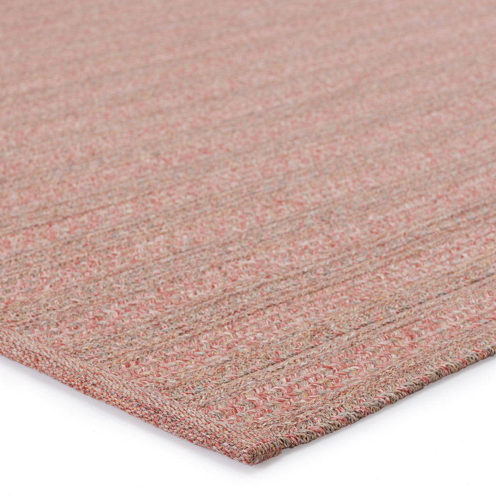 Topsail Indoor/Outdoor Striped Rose & Taupe Rug