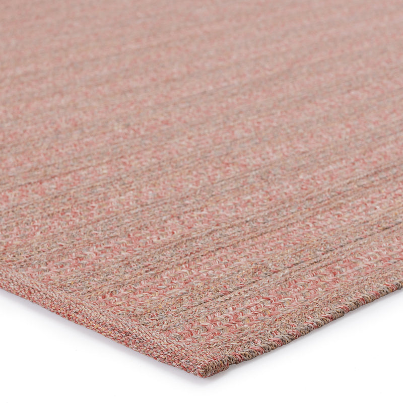 Topsail Indoor/Outdoor Striped Rose & Taupe Rug