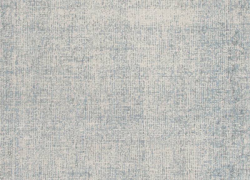 Oland Handmade Solid White & Light Blue Area Rug