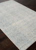 Oland Handmade Solid White & Light Blue Area Rug