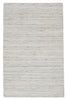 Danan Handmade Solid Gray & Ivory Rug