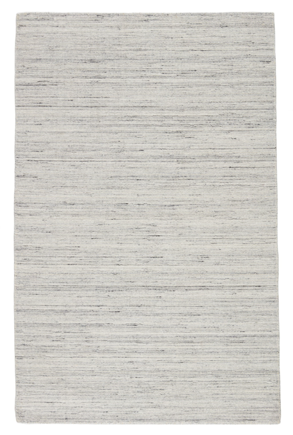 Danan Handmade Solid Gray & Ivory Rug