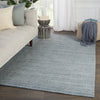 Danan Handmade Solid Blue & Gray Rug