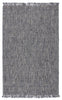 Caraway Handmade Solid Rug in Blue & Gray