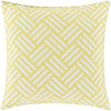 Basketweave BW-003 Woven Pillow in Bright Yellow & Ivory by Surya