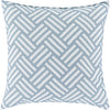 Basketweave BW-005 Woven Pillow in Ivory & Medium Gray by Surya