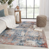 Casiane Abstract Red & Blue Rug by Jaipur Living