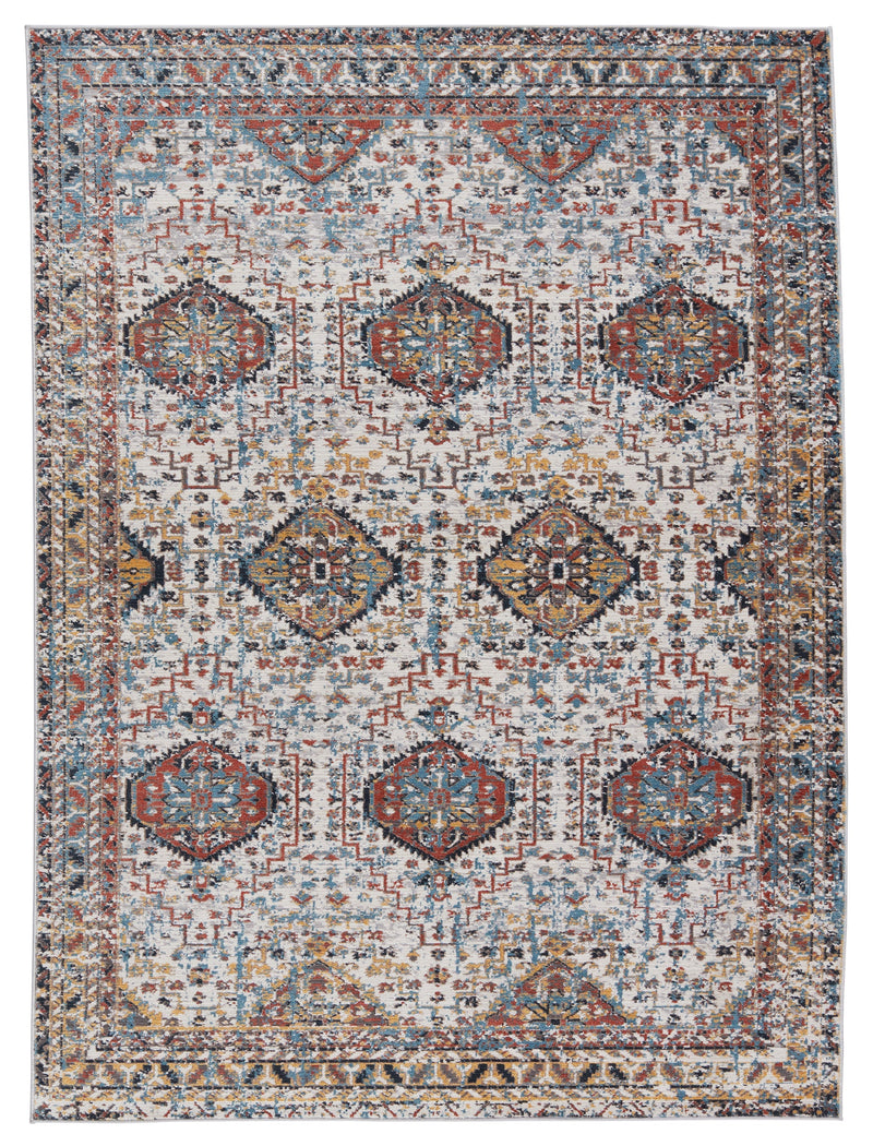 Gordiana Medallion Multicolor & White Rug by Jaipur Living