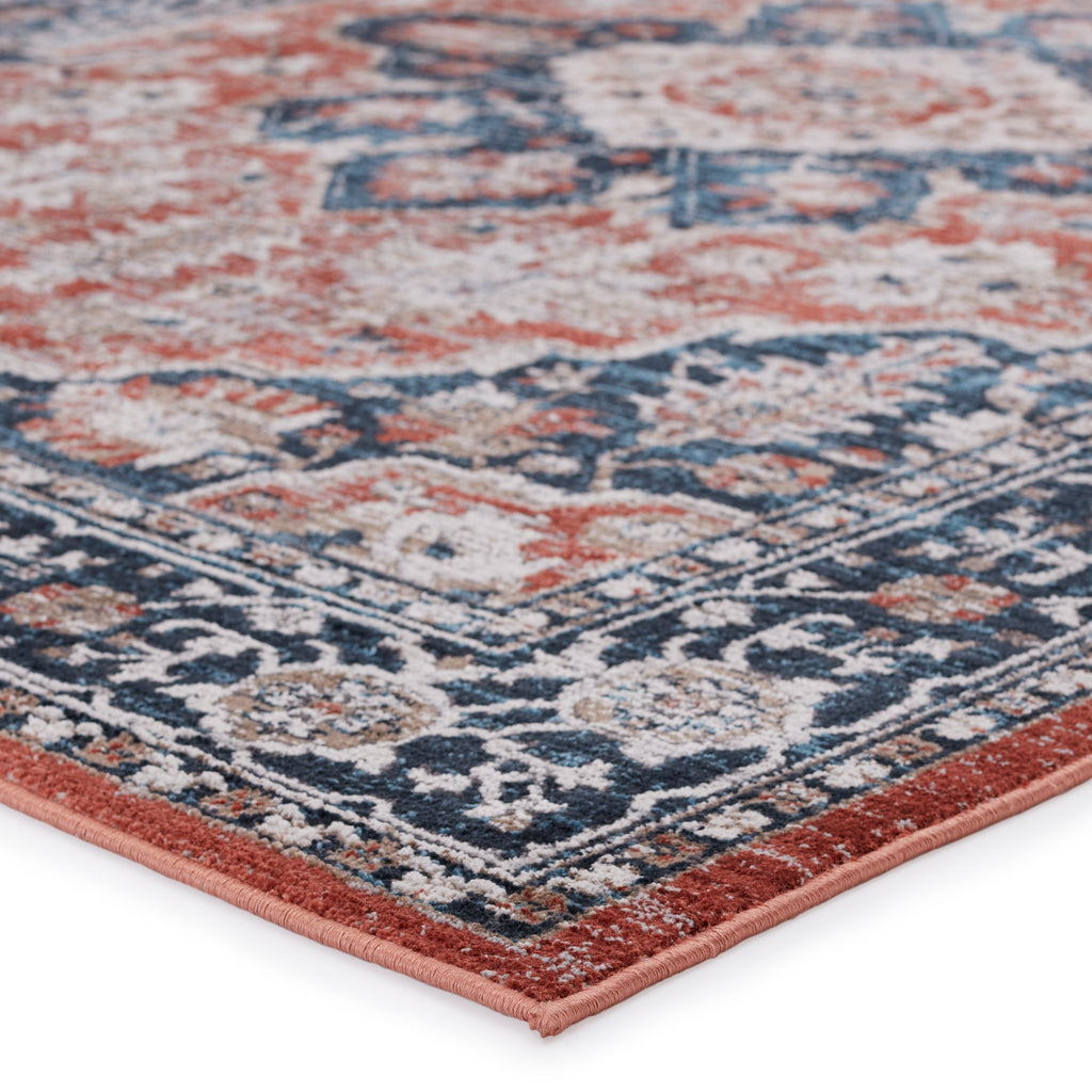 Palama Medallion Blue & Red Rug by Jaipur Living