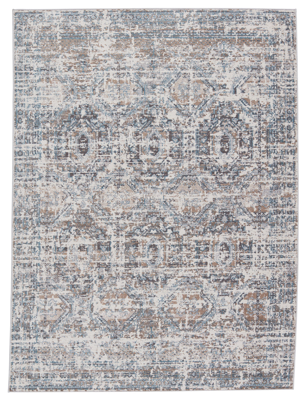 Anastasia Medallion Grey & Blue Rug by Jaipur Living