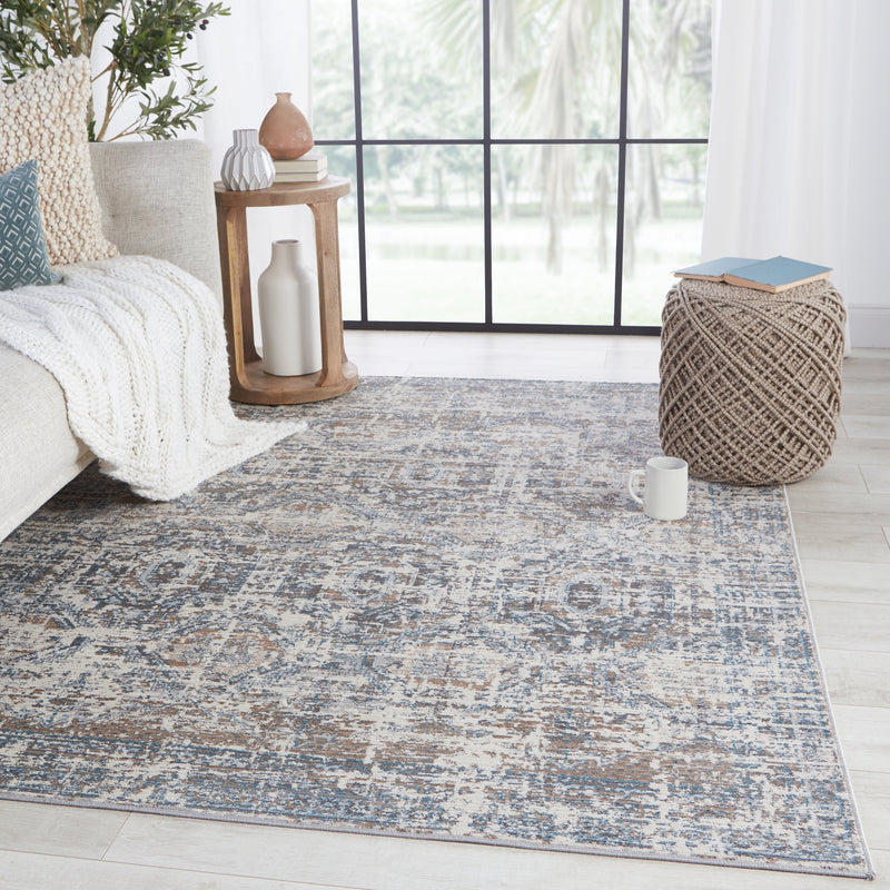 Anastasia Medallion Grey & Blue Rug by Jaipur Living