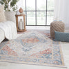 Syagria Medallion Blue & Red Rug by Jaipur Living