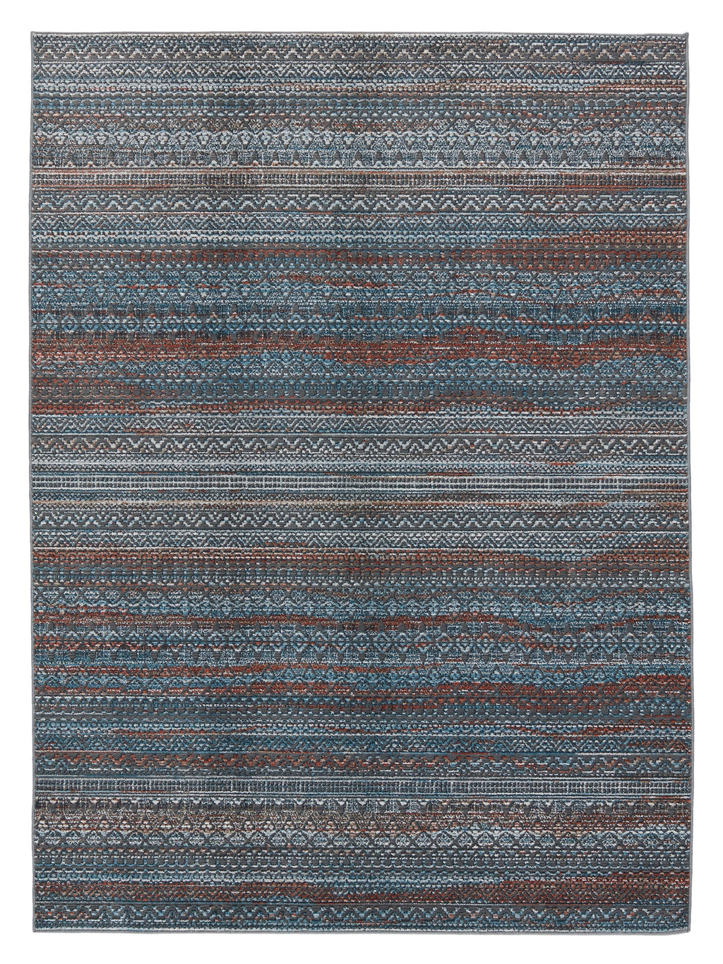 Byzantine Kardama Blue & Red Rug 1