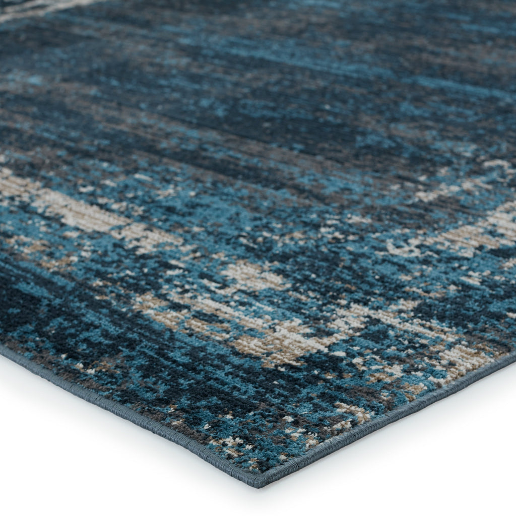 Byzantine Aleph Blue & Gray Rug 2