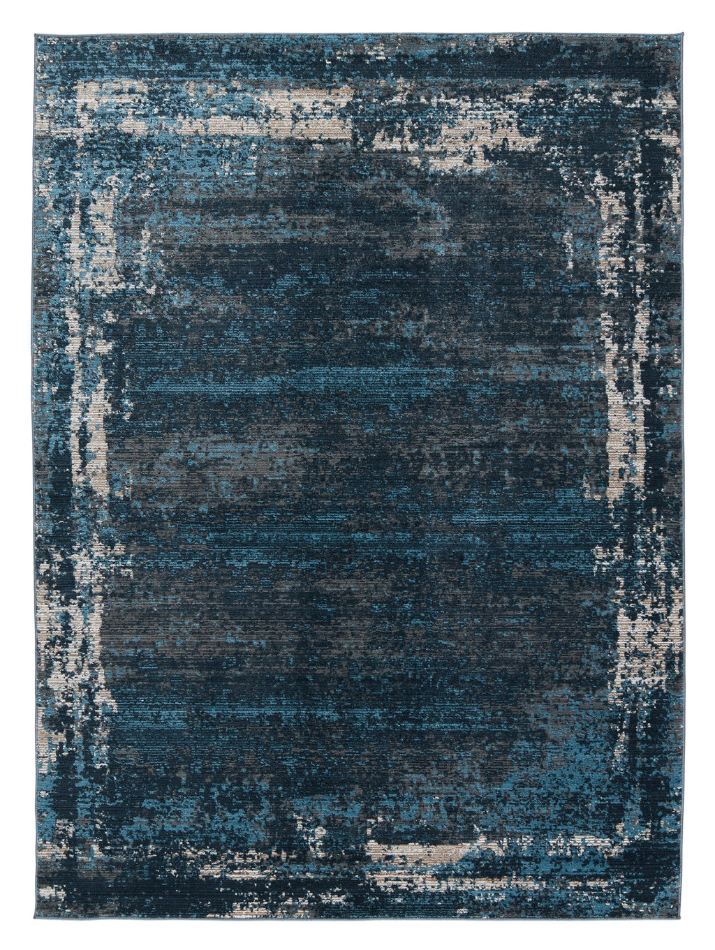 Byzantine Aleph Blue & Gray Rug 1