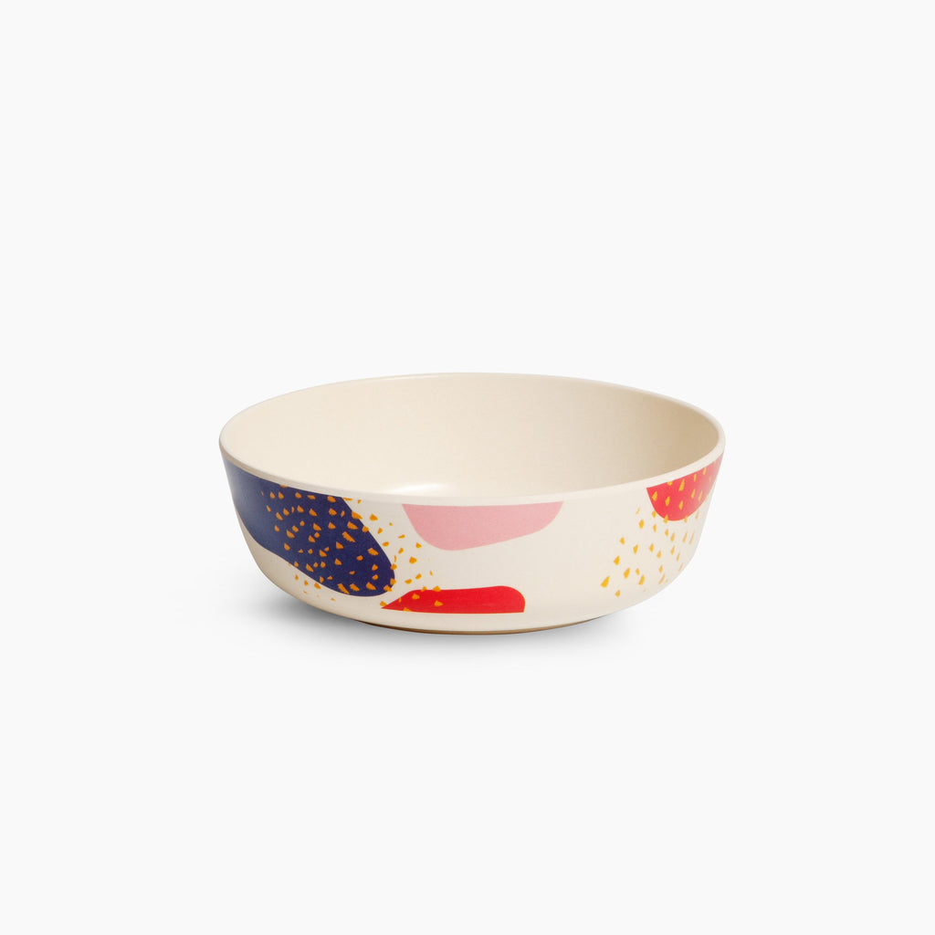 Bamboo Bowl Set in Dots and Marks