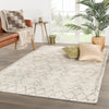 Zola Hand-Knotted Geometric Ivory & Brown Area Rug