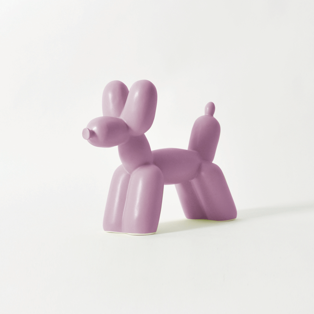 Big Top Balloon Dog Bookend - Purple