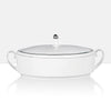 Blanc Sur Blanc Covered Vegetable Bowl