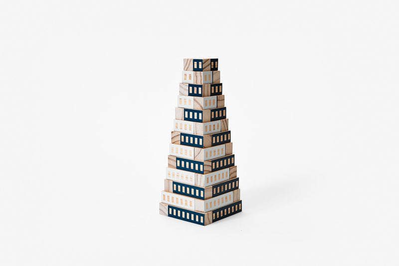 Blockitecture Tower in Blue design by Areaware