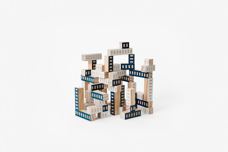 Blockitecture Tower in Blue design by Areaware