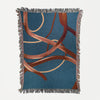 Blue Wander Woven Throw