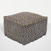 Bodega Pouf in Navy & Khaki