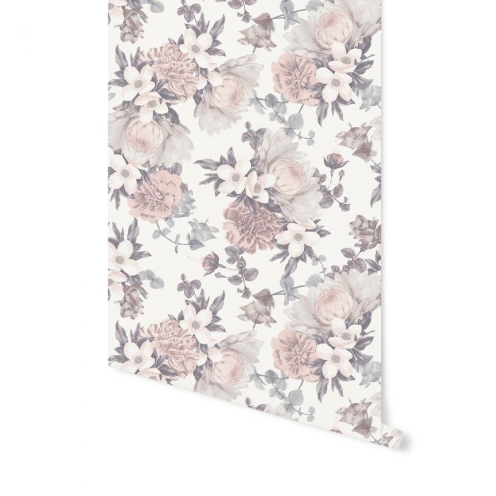 Botanical Floral Removable Wallpaper in Blossom