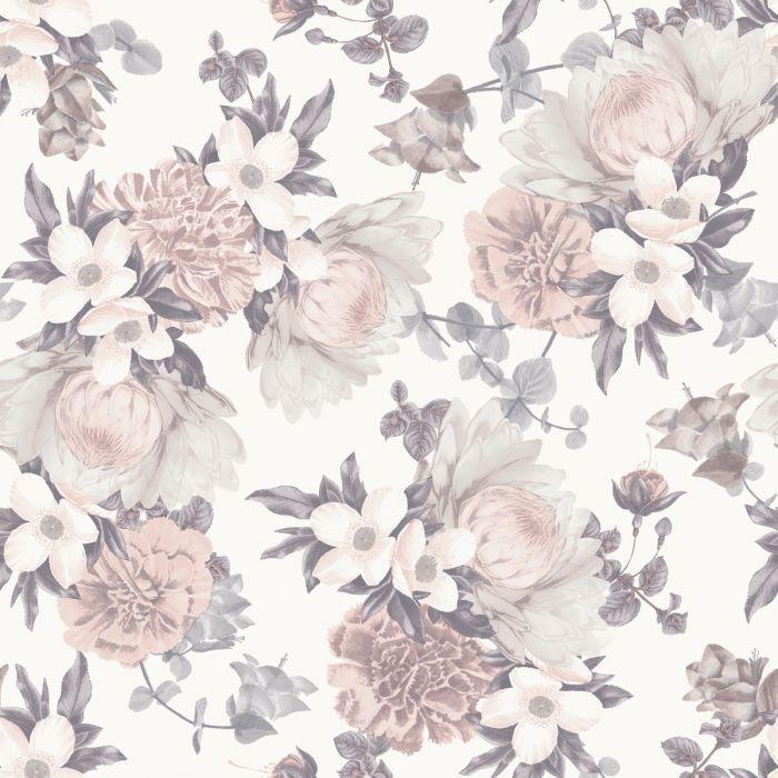 Botanical Floral Removable Wallpaper in Blossom