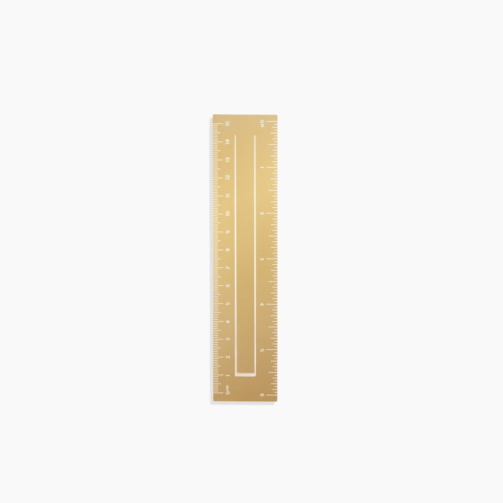 Brass Bookmark Ruler