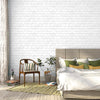 Brick Removable Wallpaper in White