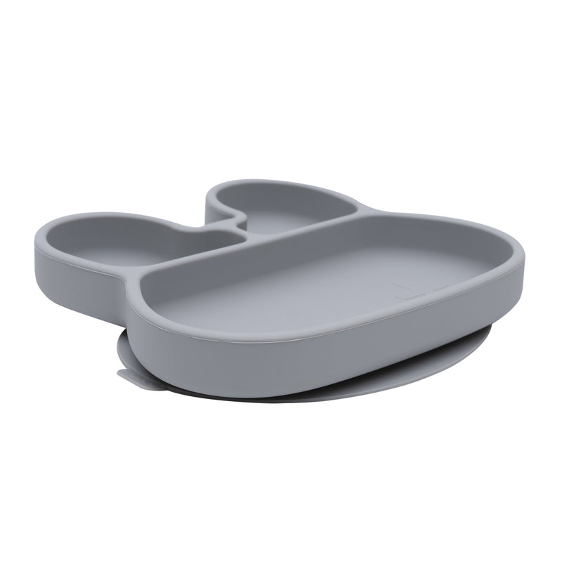 Bunny Stickie Plate - Grey