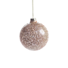 Burnt Gold Beaded Holiday Ball Ornament