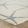 Starfishing Handmade Animal White & Blue Area Rug