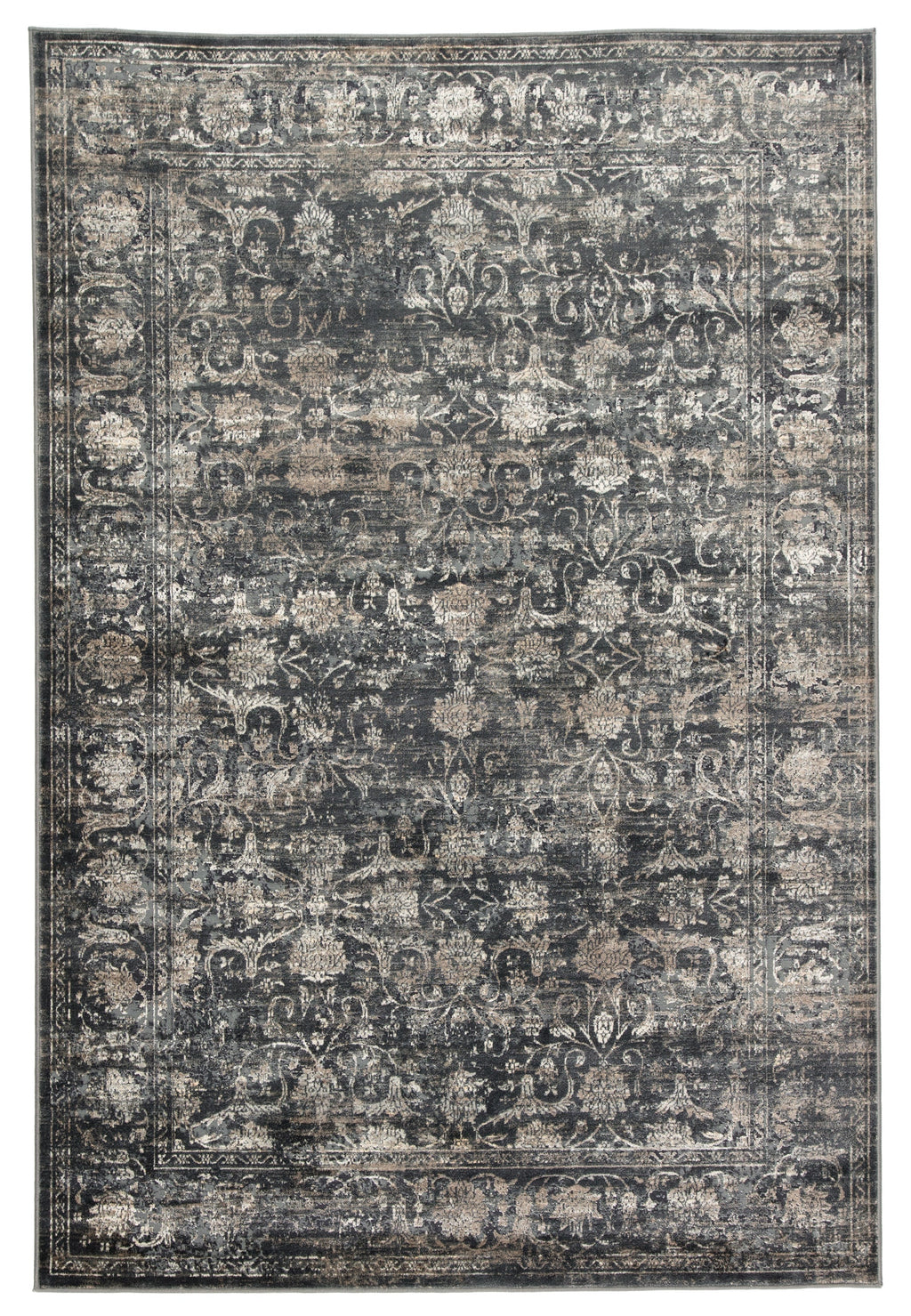 Kachina Floral Blue & Gray Rug design by Jaipur Living