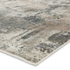 Sisario Abstract Gray & Gold Area Rug