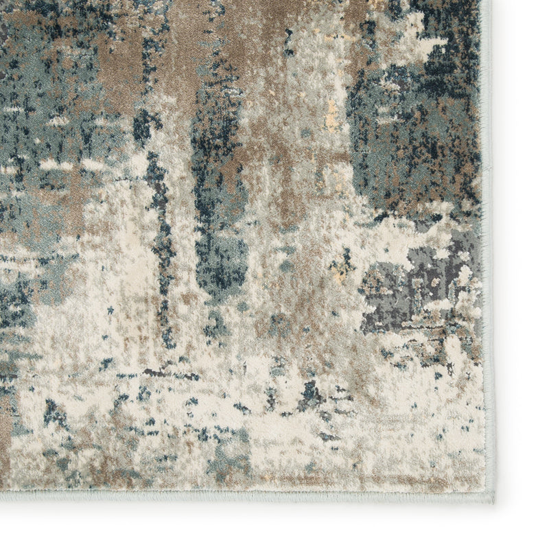 Sisario Abstract Blue & Gray Area Rug