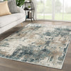 Sisario Abstract Blue & Gray Area Rug