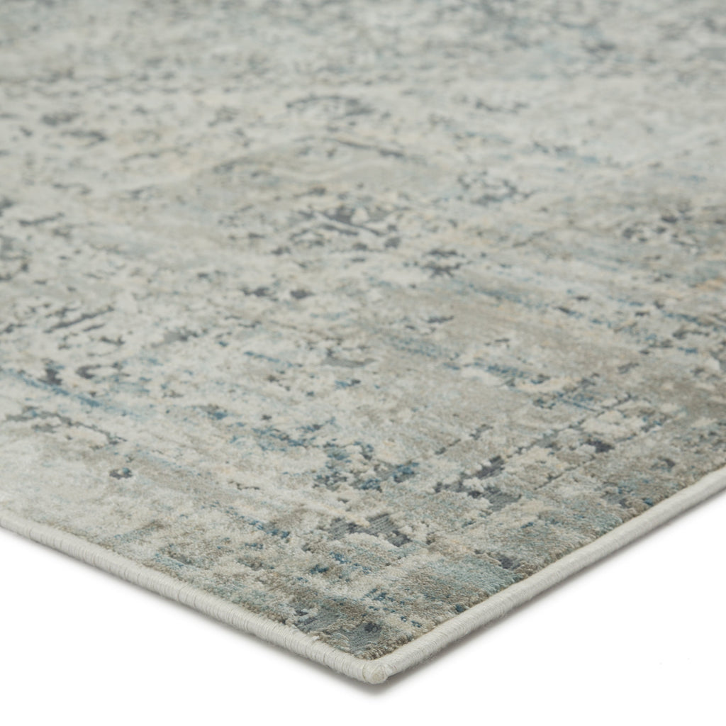 Kiev Medallion Gray & Ivory Area Rug