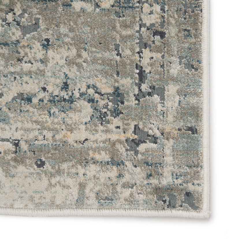 Kiev Medallion Gray & Ivory Area Rug