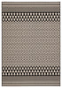 Traveller Indoor/ Outdoor Geometric Black & Ivory Area Rug