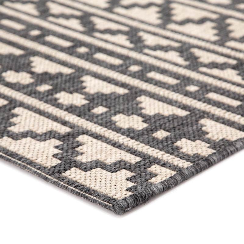 Killick Indoor/ Outdoor Tribal Gray & Beige Area Rug