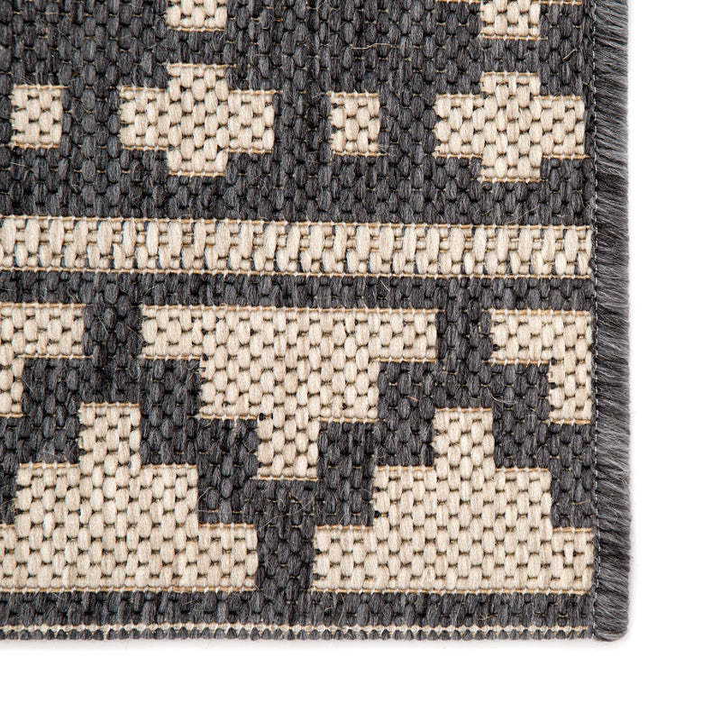 Killick Indoor/ Outdoor Tribal Gray & Beige Area Rug