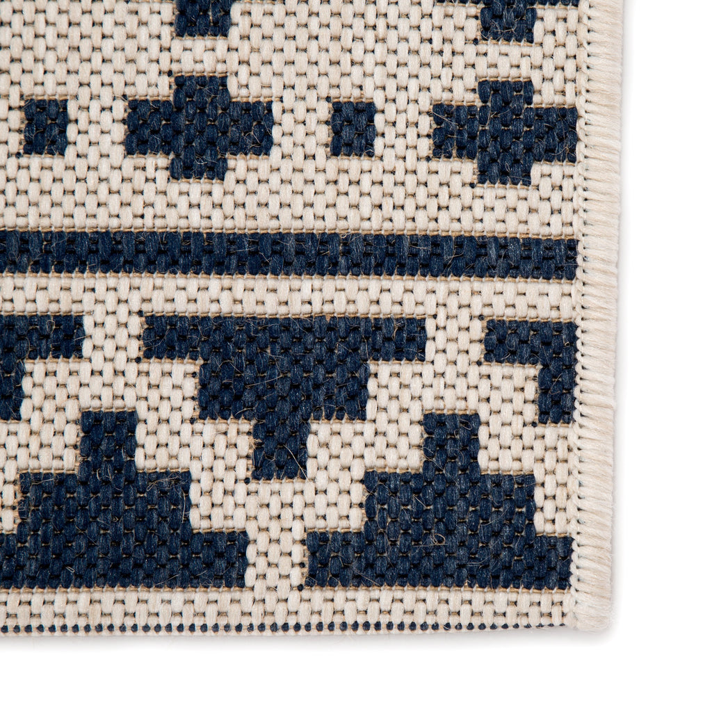 Killick Indoor/ Outdoor Tribal Blue & Ivory Area Rug