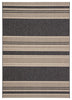 Pilot Indoor/ Outdoor Stripe Gray & Beige Area Rug